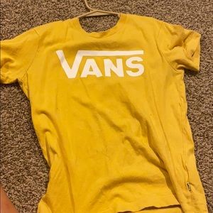 Vans mustard yellow shirt